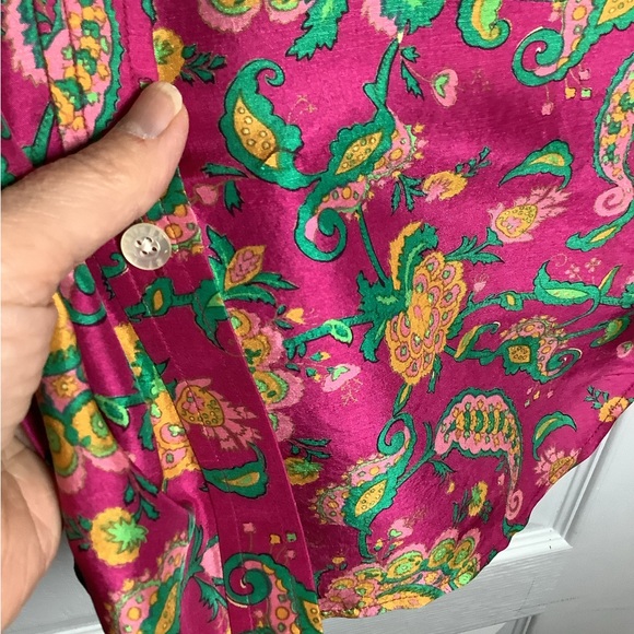 Lauren Ralph Lauren silk floral button up blouse - Picture 11 of 14